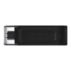 Флеш-память Kingston DataTraveler 70, USB-C 3.2 G1, чер, DT70/64GB