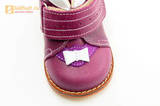 Ботинки для девочек Тотто из натуральной кожи на липучке цвет Сирень, 013A. Изображение 12 из 16.