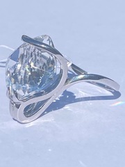 Горный хрусталь 530 (кольцо из серебра)
