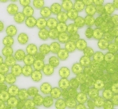 Бусины гранёные плоские пришивные акрил, Ø 6 мм, 50 гр