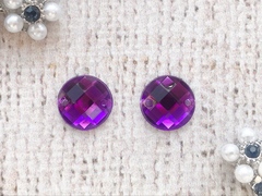 Стразы пришивные акрил, d. 1,2 см