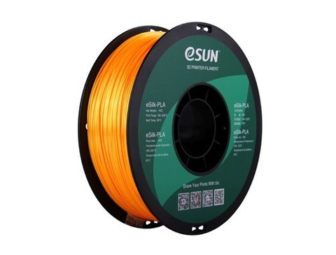 Катушка пластика eSilk-PLA Esun, 1.75 мм, 1 кг, желтая