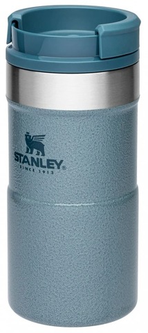 Картинка термостакан Stanley Classic Neverleak 0,25L голубой - 5