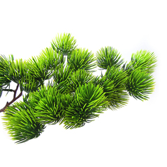 Сосна, хвойная ветка искусственная, декор зимний, рождественский, набор 3 ветки, 36 см.