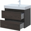 Aquanet 287895 Компл.2 - Тумба Nova Lite 75 2 ящ. цв. дуб черный (287895)