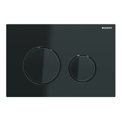 Смывная клавиша Geberit Sigma21, для двойного смыва, цвет металлический хромированный черный: хромированный черный, черный фото