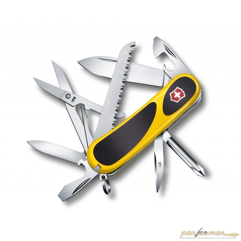 Нож перочинный Victorinox EvoGrip 85мм 15 функций жёлто-чёрный (2.4913.C8)