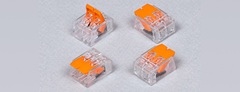 Универсальная компактная клемма 2-х контактная SMK 221-412 (прозрачная, 0.08-2.5/4 мм², 50 шт/уп)