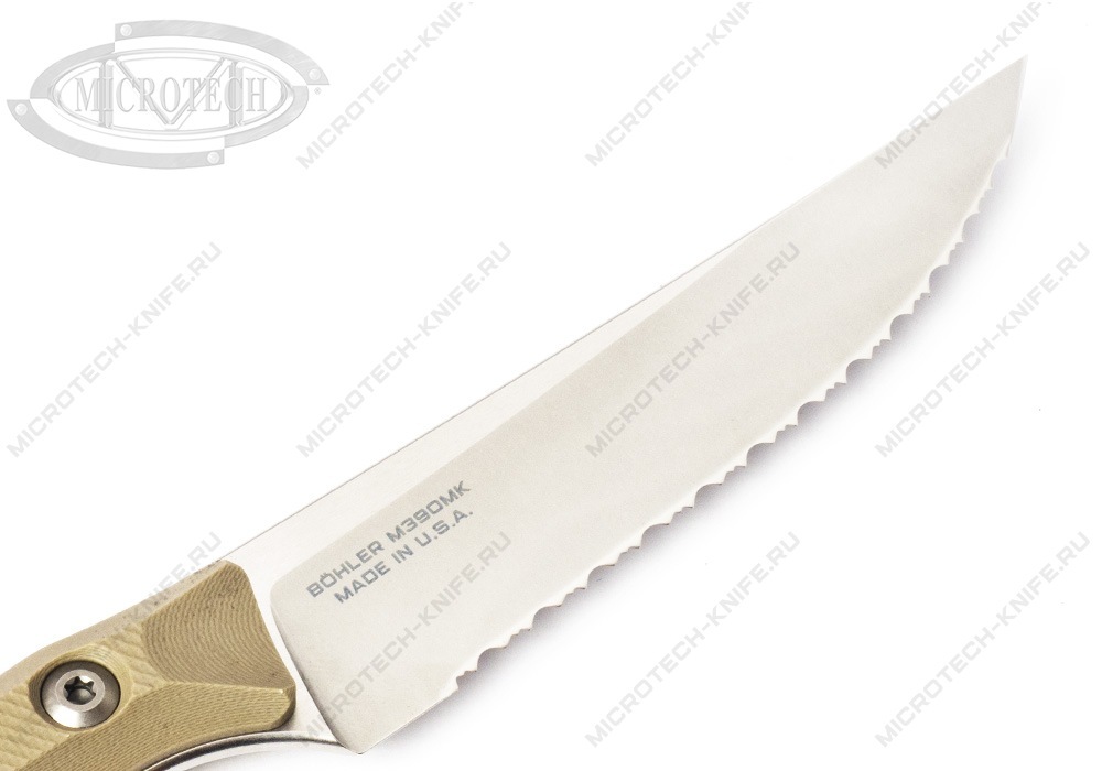 Нож Microtech Kitchen Steak TAN Serrated