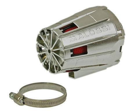 Фильтр нулевого сопротивления ФНС - Malossi [E5 закрытый] - хром 38 мм