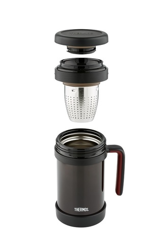 Термос Thermos TCMF-501 (0,5 литра) с ситом, коричневый