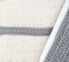 Тесьма с люрексом, ш. 2,5 см, серебро