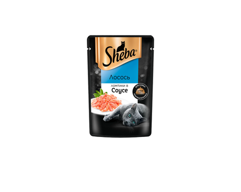 Корм Шеба Плежер ломтики в соусе лососем 75г, шт