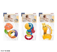 Погремушка ассорти в пакете, 12*22