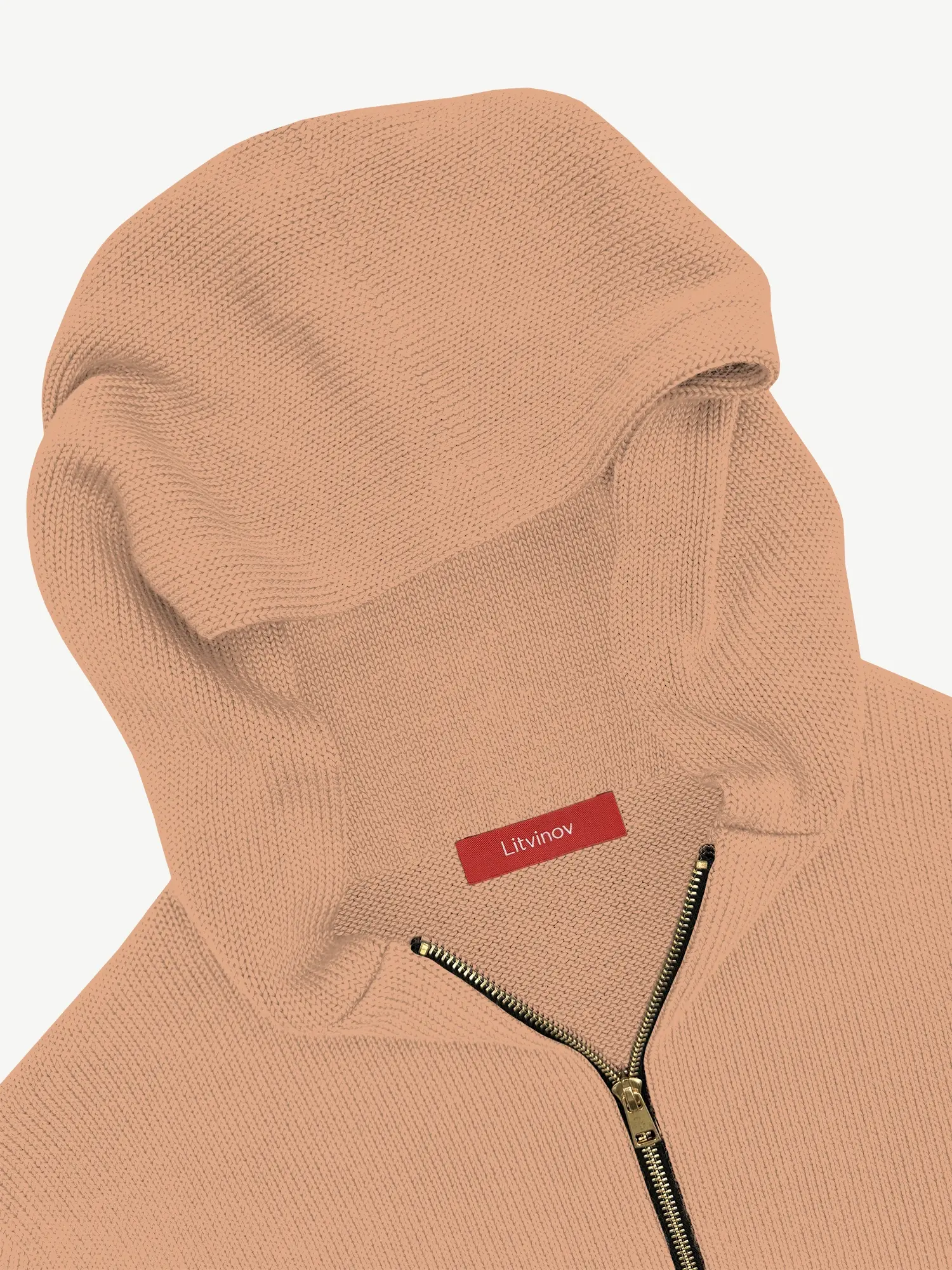 Толстовка на замке из шелка