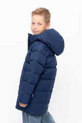 пальто  для мальчика  ВК 34070/3 УЗГ ( 98-122)