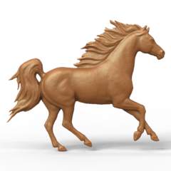 Силиконовый молд № 0319 Конь правый