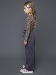 032_ОС25 Брюки для девочки, графит