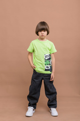 056_БК25 Футболка кор.рукав д/м, лайм