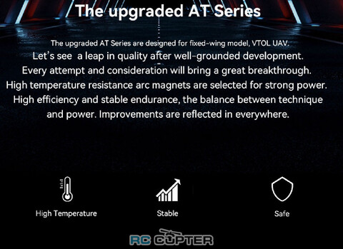 T-Motor AT2814 KV1200 3D F3A длинный вал