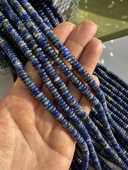 Нить бусин из лазурита 6,5мм, рондель