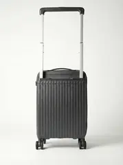 Чемодан полипропилен Серо-зеленый ЛЮКС широкая П-образная ручка (S) 55х36х22 см/2,4 кг 2