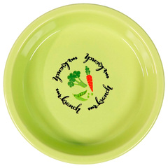 Mr.Kranch миска керамическая для кошек Овощи салатовая 200 мл