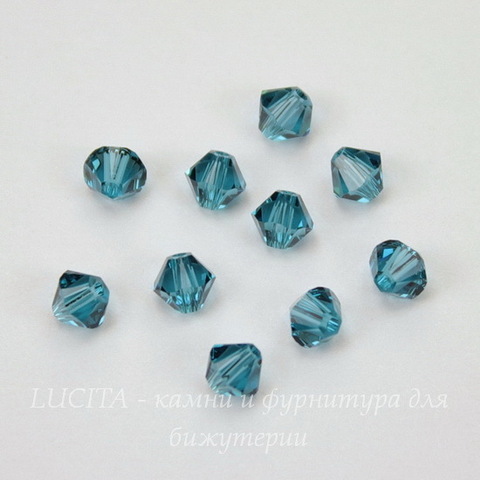 5328 Бусина - биконус Сваровски Indicolite 4 мм, 10 штук