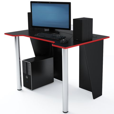 Стол Компьютерный LevelUP 1100 Черный/Красный