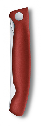 Нож кухонный складной Victorinox Classic, 110 mm, Wavy Edge, Red (6.7831.FB)