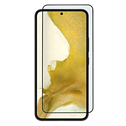 Защитное стекло 10D на весь экран Full Glue для Samsung Galaxy S22 Plus (Черная рамка)