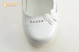 Туфли Тотто из натуральной кожи на липучке для девочек, цвет Белый, 10204D. Изображение 12 из 16.