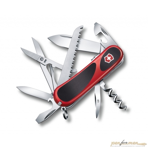 Нож перочинный Victorinox EvoGrip 85мм 15 функций красно-чёрный (2.3913.SC)