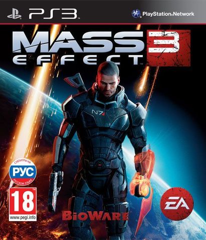 Mass Effect 3 (диск для PS3, интерфейс и субтитры на русском языке)