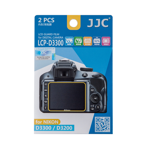 Набор защитных пленок JJC 2в1 для Nikon D3300