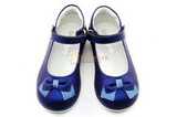 Туфли ELEGAMI (Элегами) из натуральной кожи для девочек, цвет темно синий металлик, артикул 7-83351003. Изображение 9 из 12.
