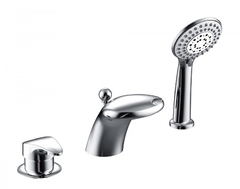 СМЕСИТЕЛЬ ДЛЯ ВАННЫ ВСТРАИВАЕМЫЙ НА 3 ОТВЕРСТИЯ BRAVAT COBRA F5140197CP-1-RUS