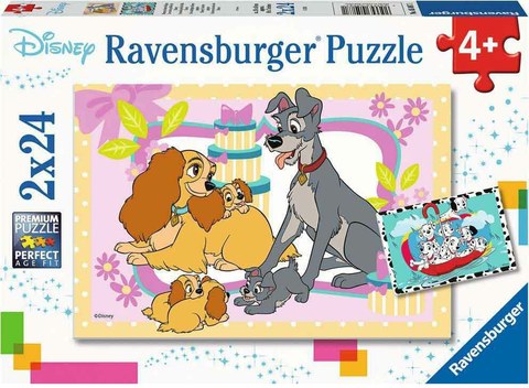 Puzzle Disney's favorite puppies 2x24 pcs