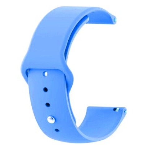 Универсальный силиконовый ремешок 20 мм для часов Samsung Xiaomi Huawei Garmin (Синий)