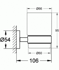 Стакан GROHE Essentials 40447001