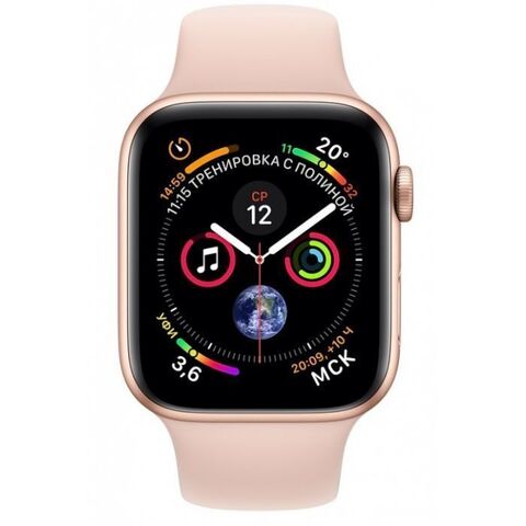 Apple Watch Series 4 Aluminium 44мм, «розовое золото»