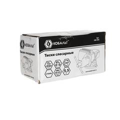 Тиски слесарные поворотные КОБАЛЬТ стальные, ширина губок 75 мм, захват 75 мм, 5.5 кг,  на (248-955)