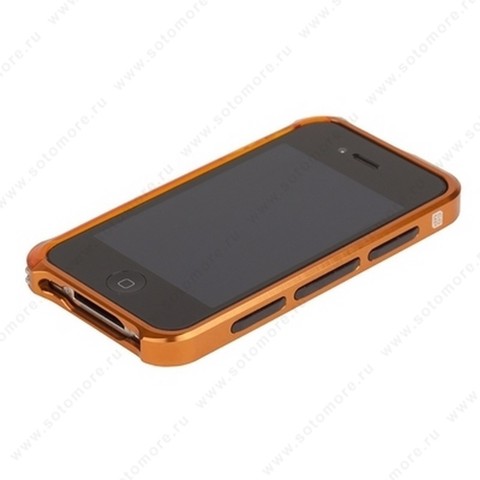 Бампер ELEMENT CASE Vapor 4 алюминиевый для iPhone 4s/ 4 оранжевый