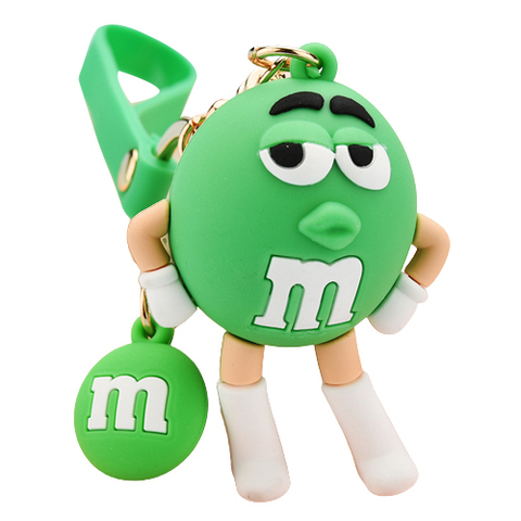 Брелок резиновый M&M's зелёный