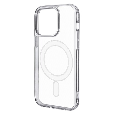 Силиконовый чехол Clear Case с магнитом (MagSafe) для iPhone 15 Pro Max (Прозрачный)