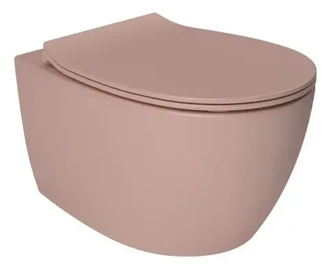 Isvea Sentimenti Neo 10AR02010SV-2S Подвесной безободковый унитаз, лососевый матовый