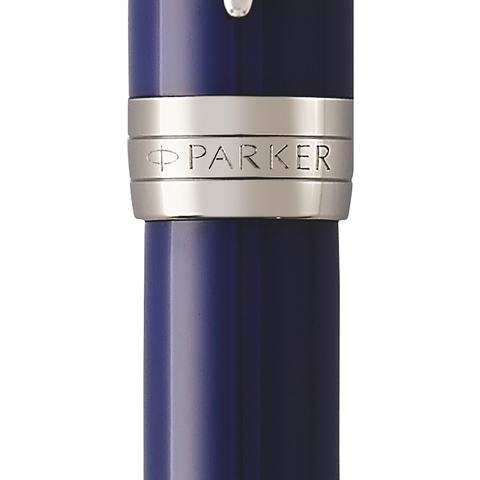 Ручка перьевая Parker Duofold, Blue/Black CT, F (1947983)