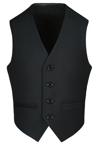 Черный жилет на вискозной подкладке STENSER