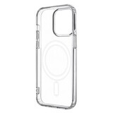 Силиконовый чехол Clear Case с магнитом (MagSafe) для iPhone 15 Pro Max (Прозрачный)