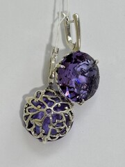 Стратон (серьги из серебра)